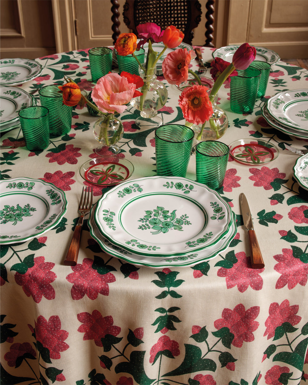 Venezia Water Glass, Green