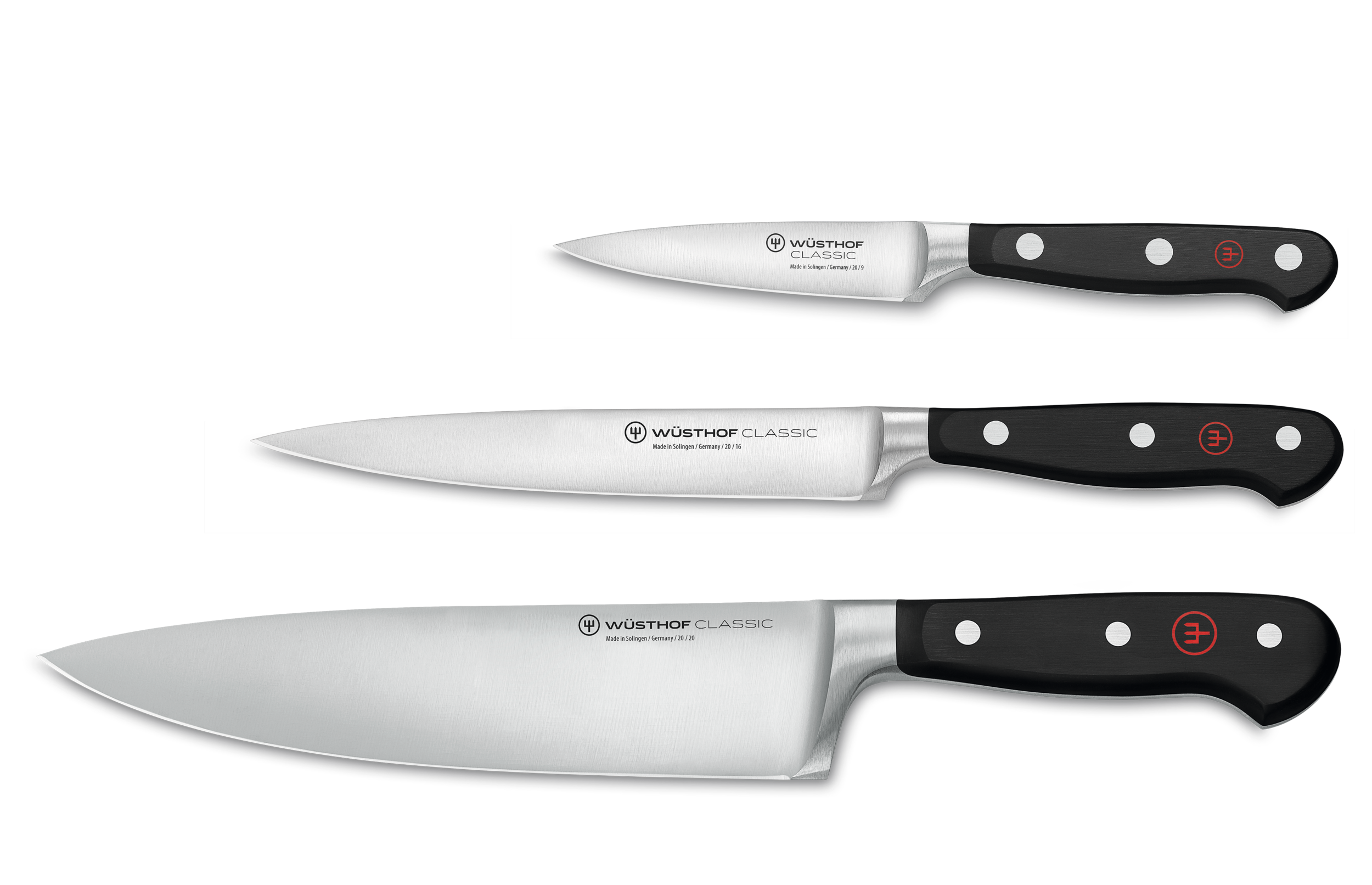 WÜSTHOF Classic 3-Piece Chef's Knife Set