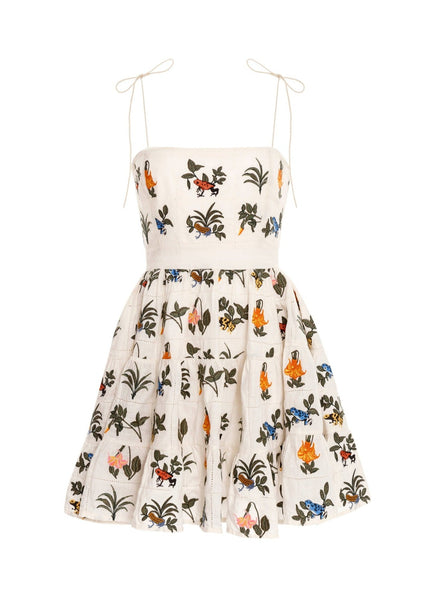 Lima Mini Ranas Embroidered Dress | Over The Moon