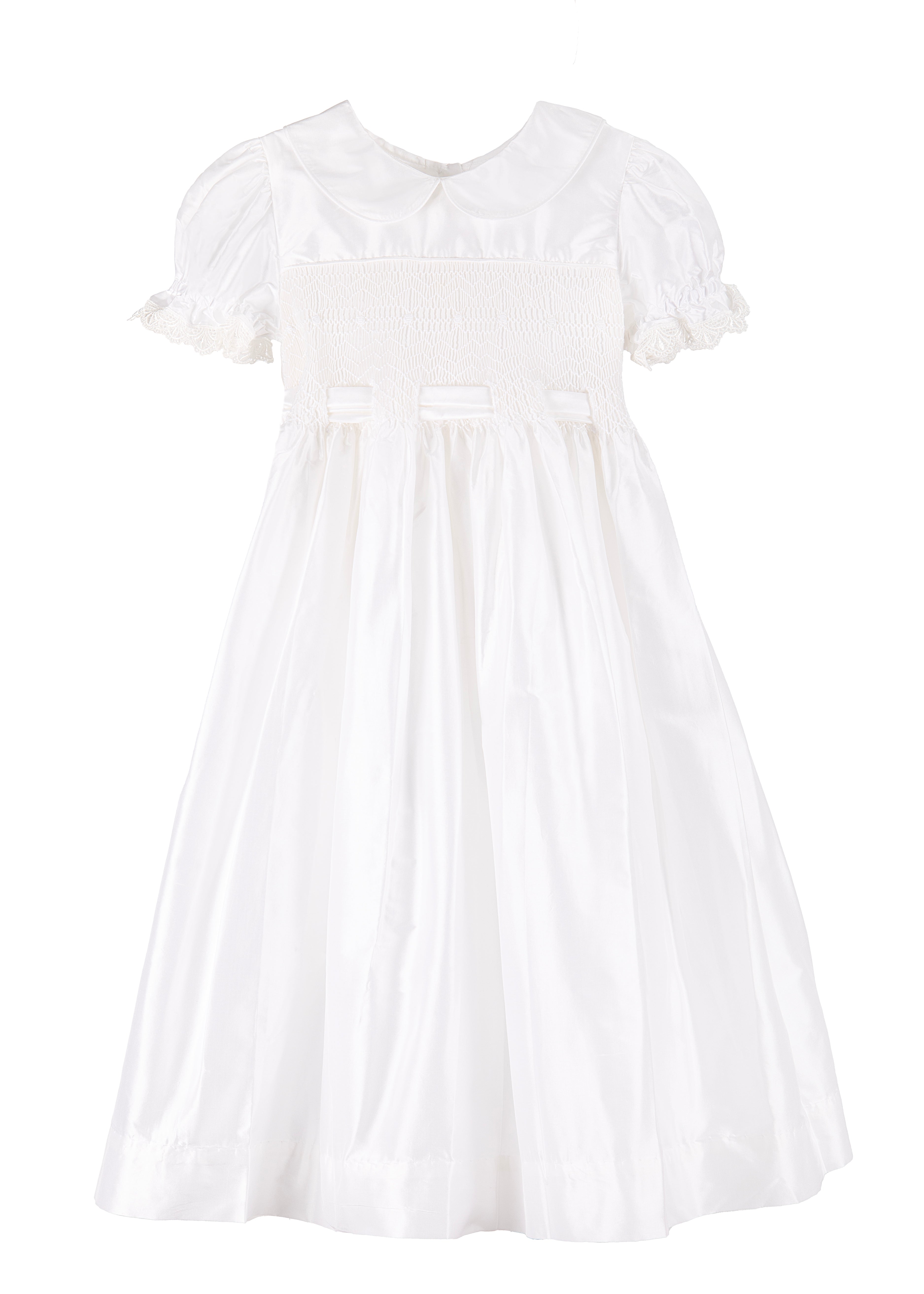 MaryBella Smocked Silk Dress