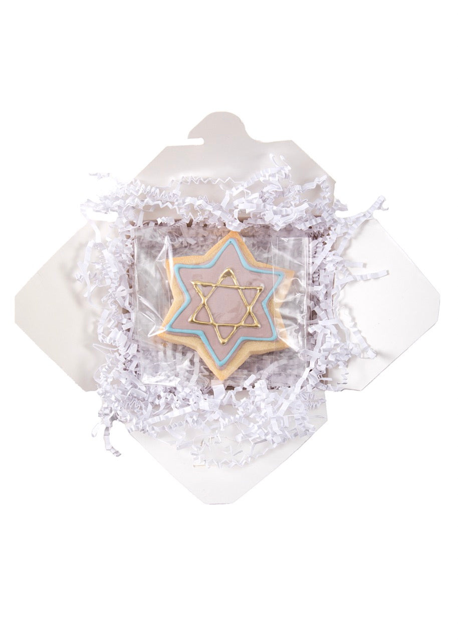 Menorah & Star of David Sugar Cookies, Set of 6