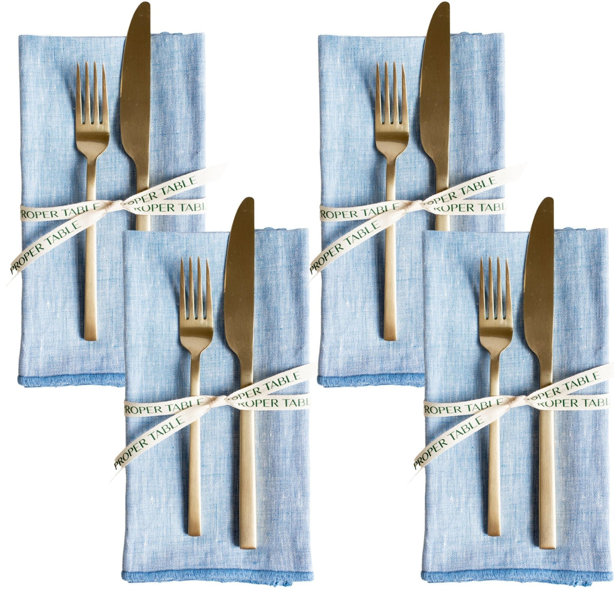 Campbell Blue Chambray Napkin Set