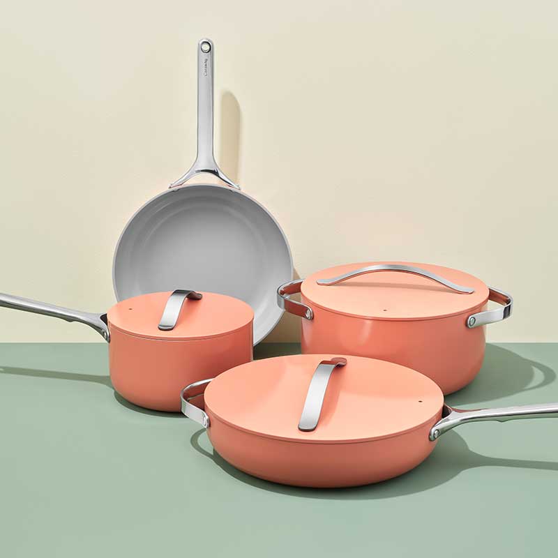 7pc Cookware Set - Cream