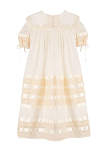 Savannah Lace Flower Girl Dress in Ivory