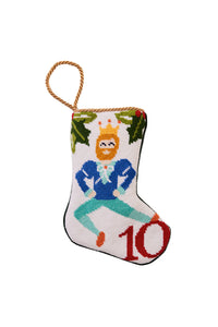 12 Days of Christmas Bauble Stocking, 10 Lords a Leaping