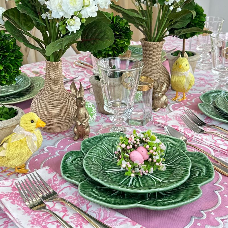 Pink Easter Tablecloth