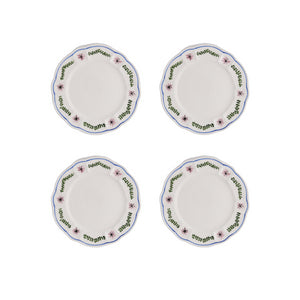 Arcadia Side Plate, Blue, Set of 4 - Skye McAlpine Tavola