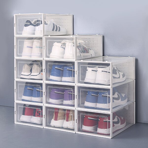 12 Stackable Shoe Storage Box (Set of 12)
