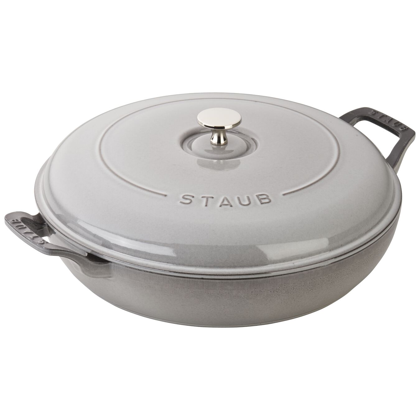 Staub Cast Iron - Braisers/ Sauté Pans12-inch, Braiser, graphite grey