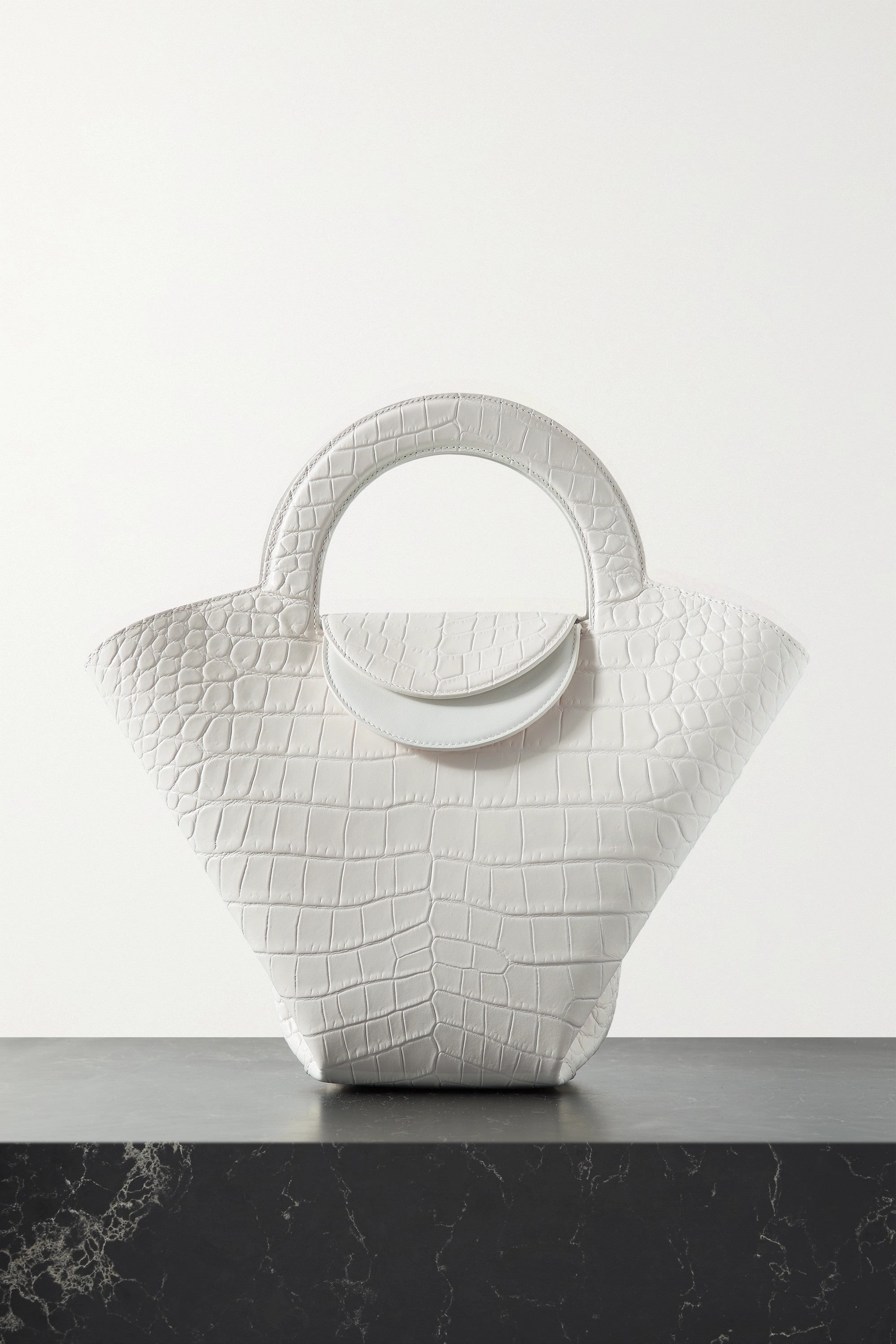 Bottega Veneta Doll Small Croc-Effect Leather Tote