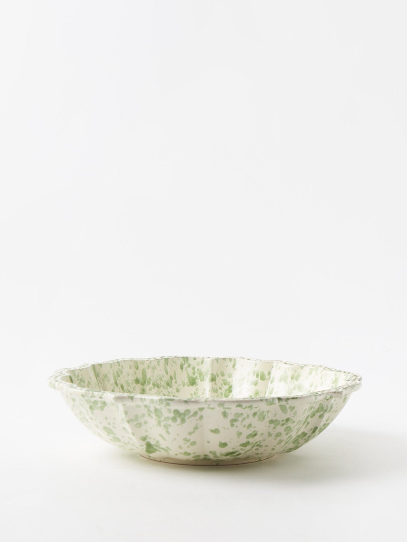 Speckled ceramic salad bowl