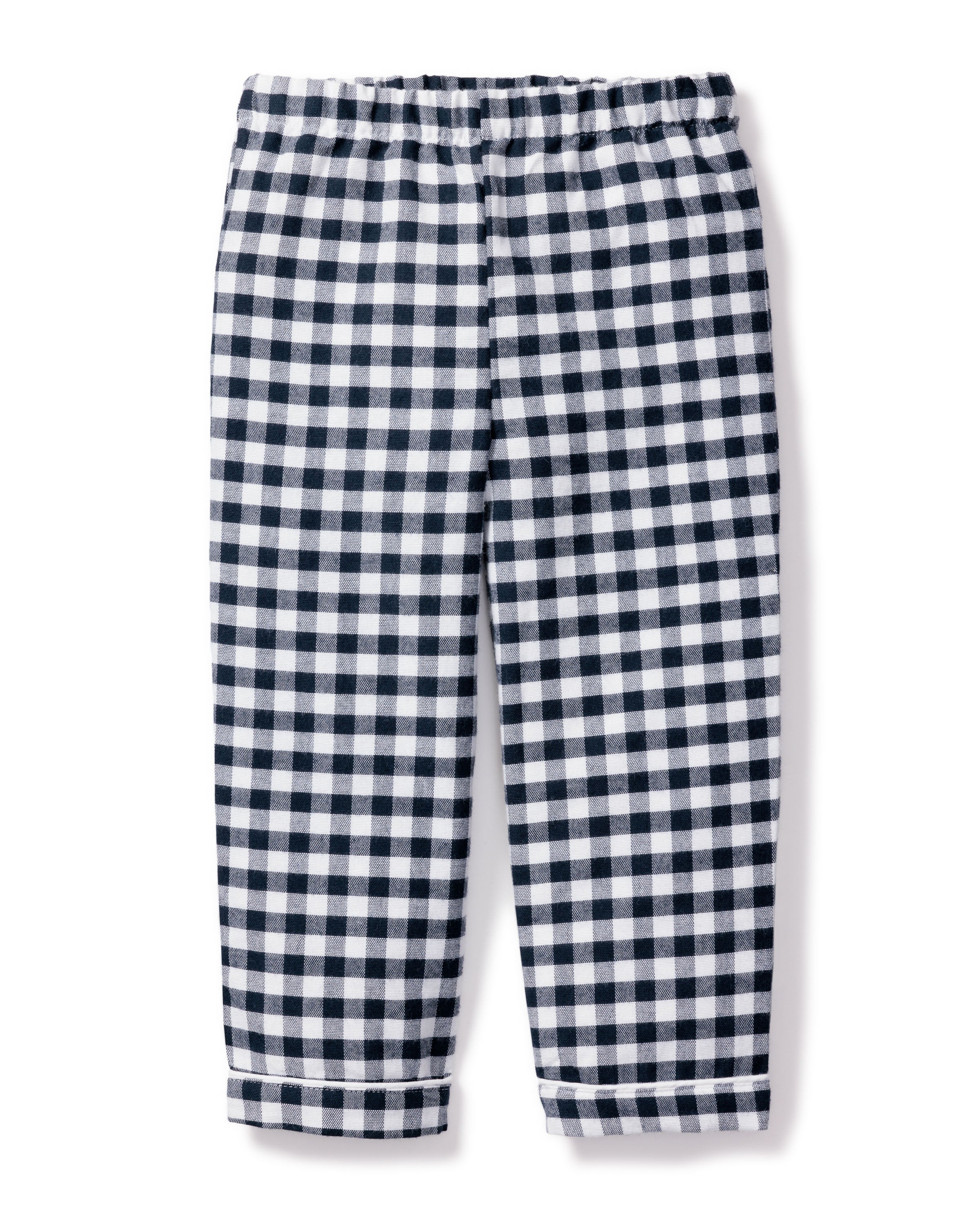 Children’s Navy Gingham Twill Pants