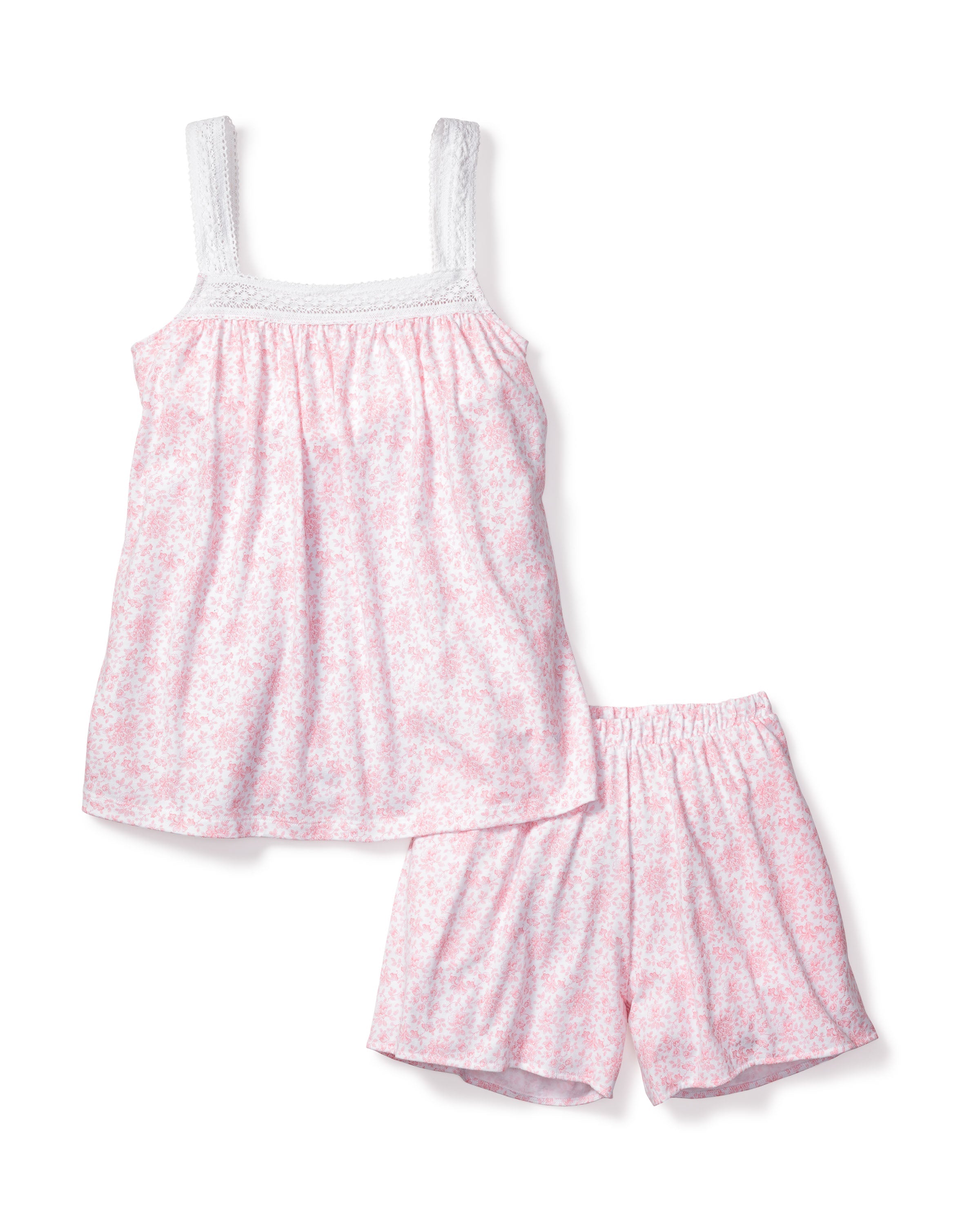 Women’s Luxe Pima Cotton Pink Sussex Camille Short Set