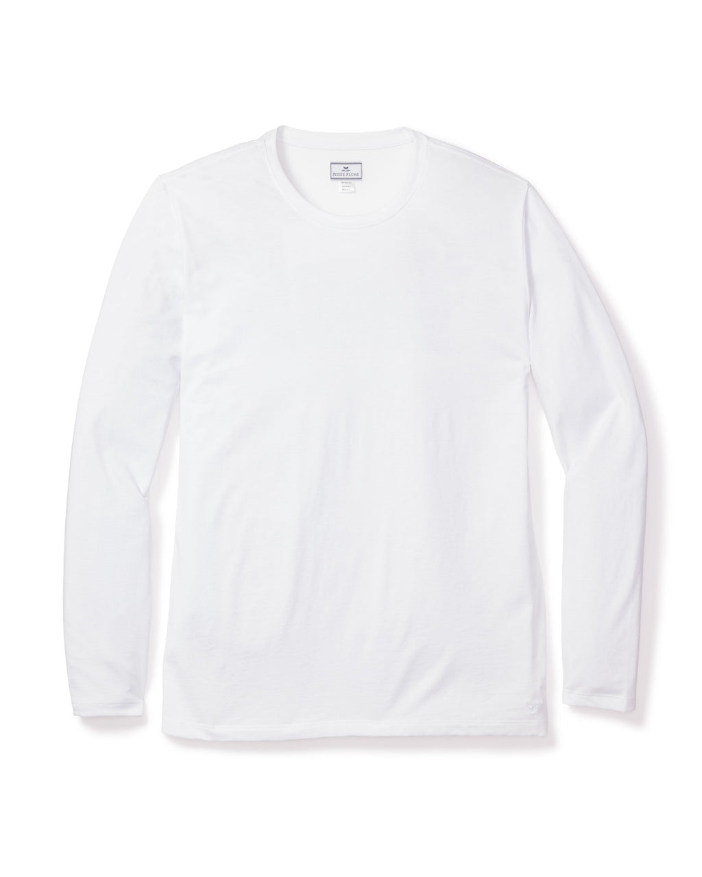 Pima Cotton Men’s White Crew Neck Top