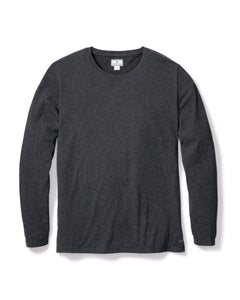 Pima Cotton Men's Dark Heather Crew Neck Top