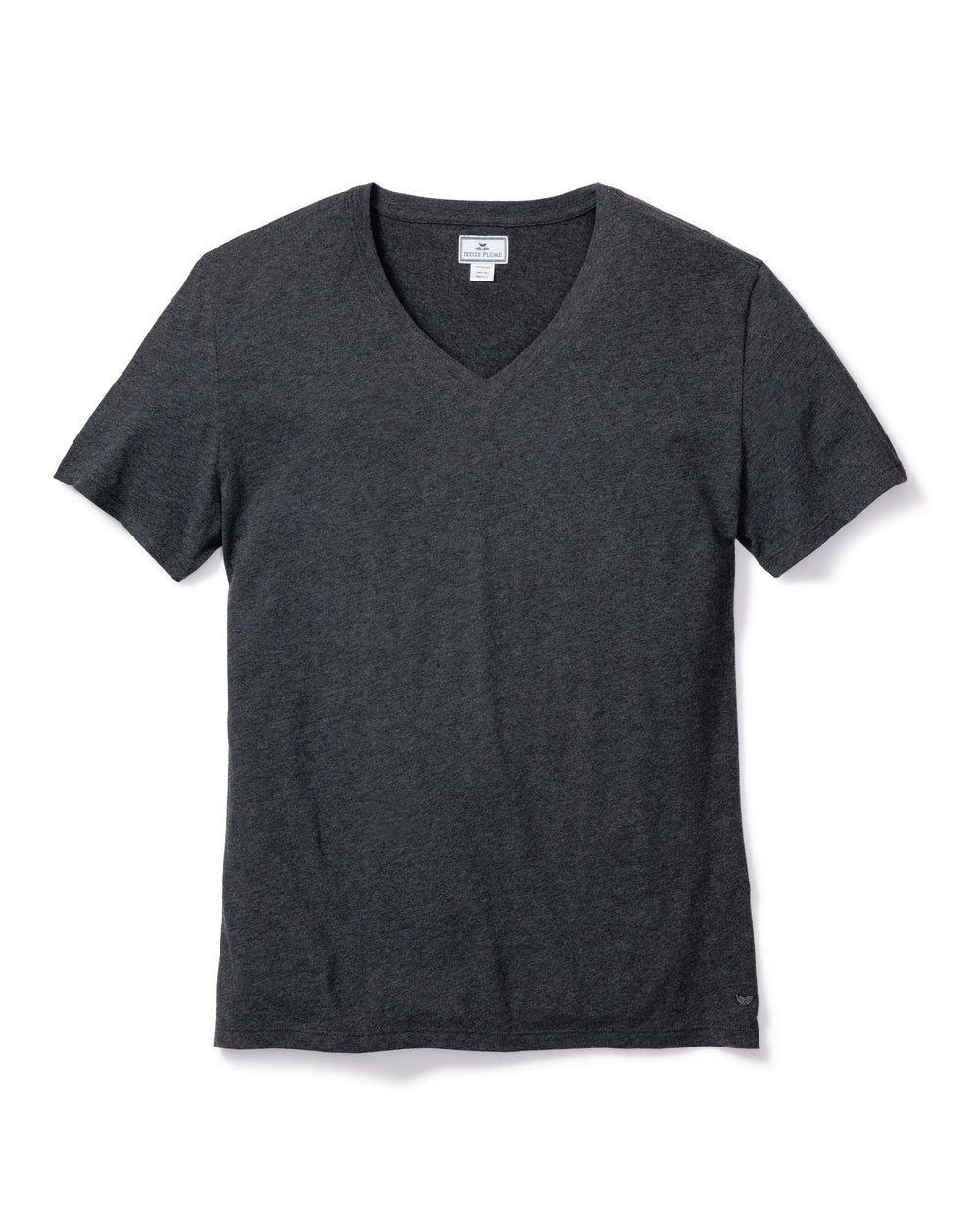 Pima Cotton Men’s Dark Heather Grey V-Neck Top