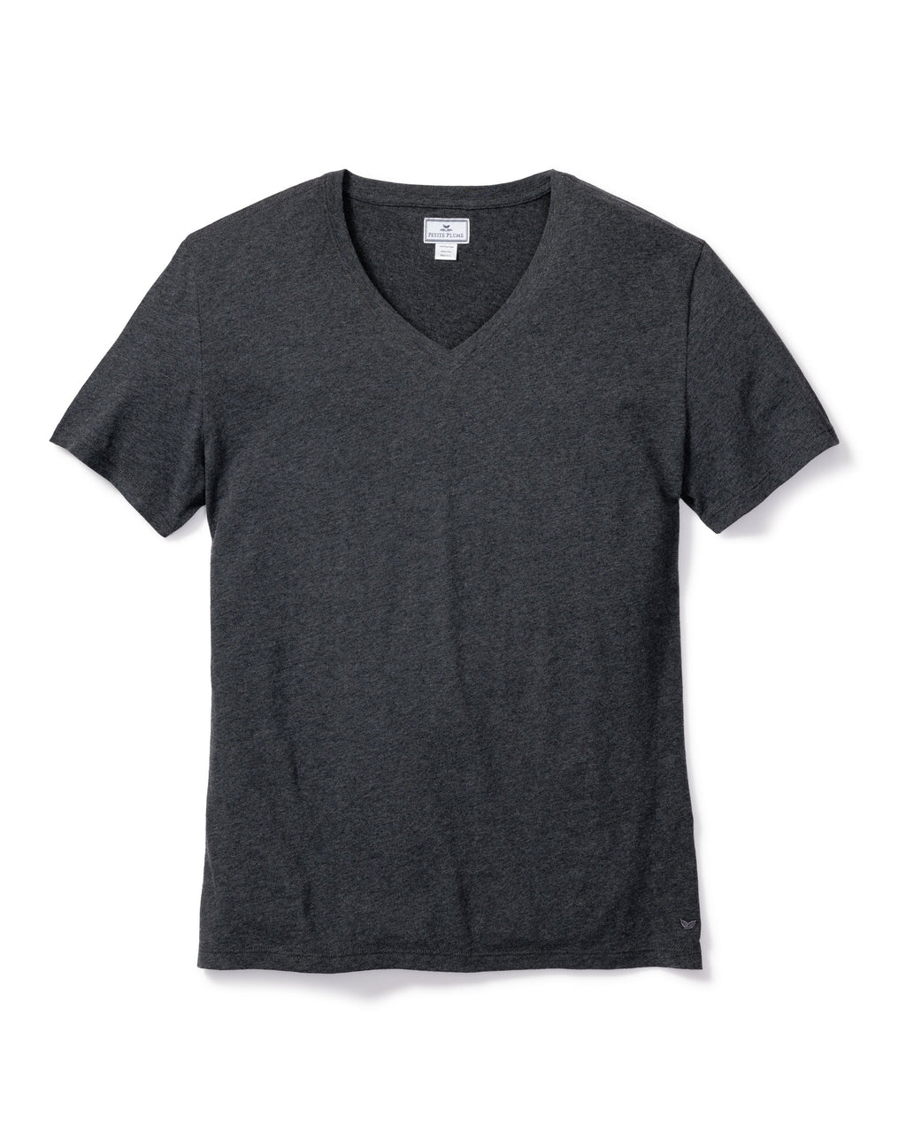 Pima Cotton Men’s Dark Heather Grey V-Neck Top