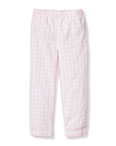 Children's Pink Gingham Pajama Pants