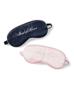 Navy Silk Maid of Honor Sleep Mask