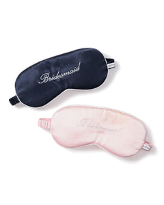 Pink Silk Bridesmaid Sleep Mask