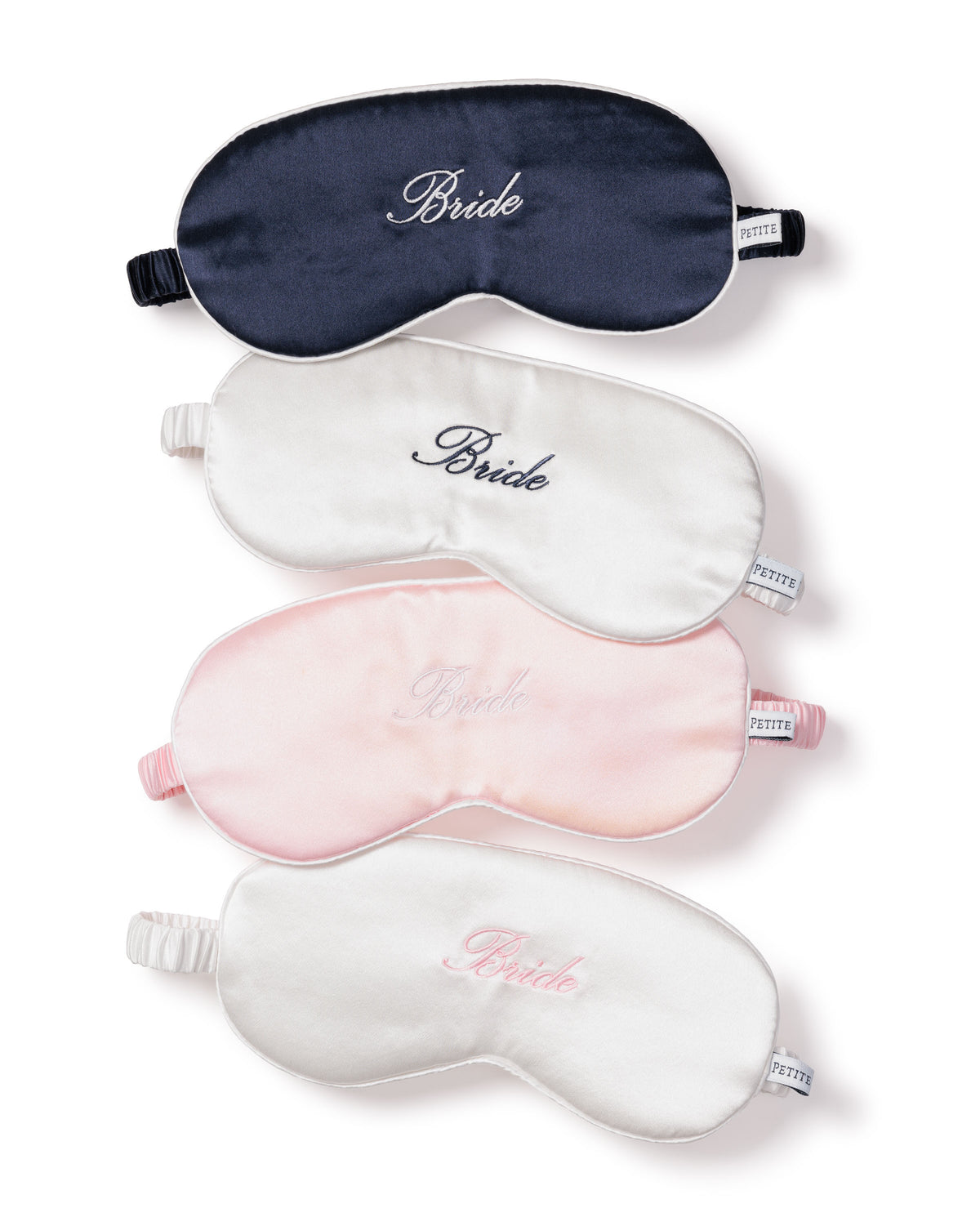 Pink Silk Bride Sleep Mask