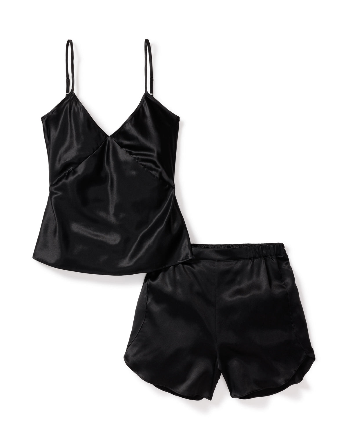 Women’s Mulberry Black Silk Women's Luxe Short Set