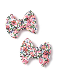 Fleurs de Rose Hair Bows