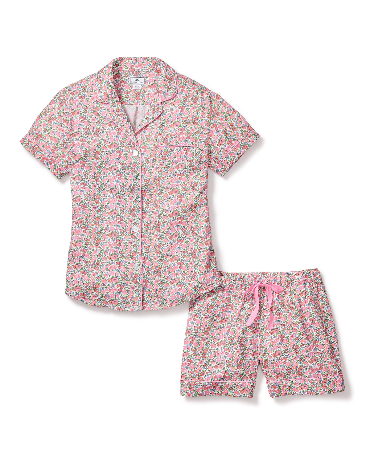Women's Fleurs de Rose Short Sleeve Short Set