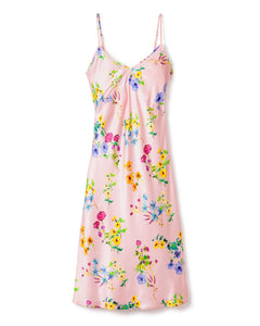 Women’s Blush Brilliant Botanical Silk Cosette Night Dress
