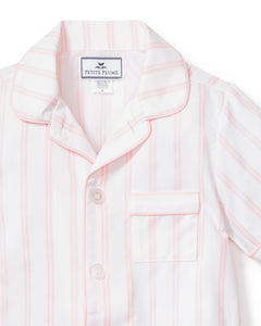 Children’s Pink and White Stripe Short Set