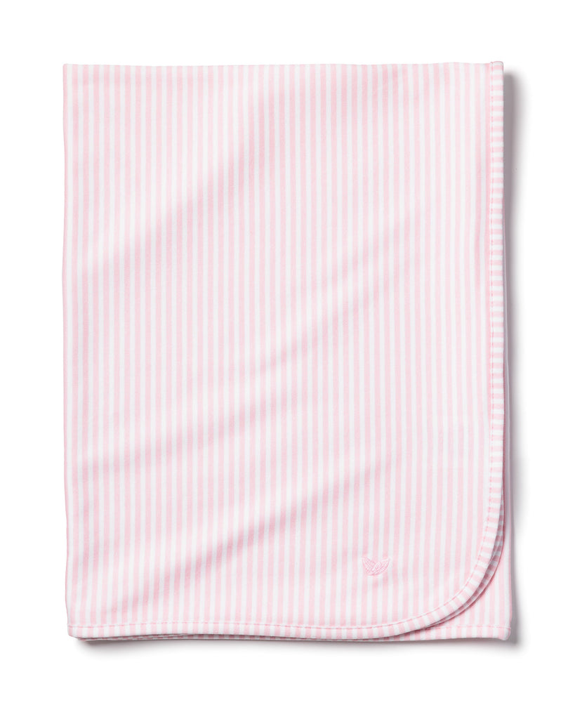 Infant’s Pima Cotton Pink Stripes Blanket