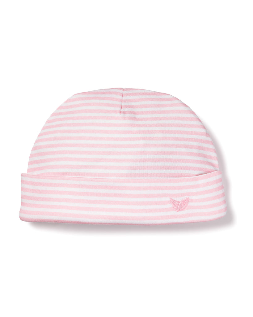 Infant’s Pima Cotton Pink Stripes Hat