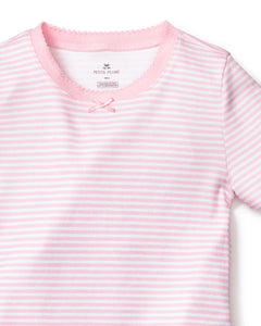 Children’s Pink Stripes Pima Cotton Snug Fit Short Set