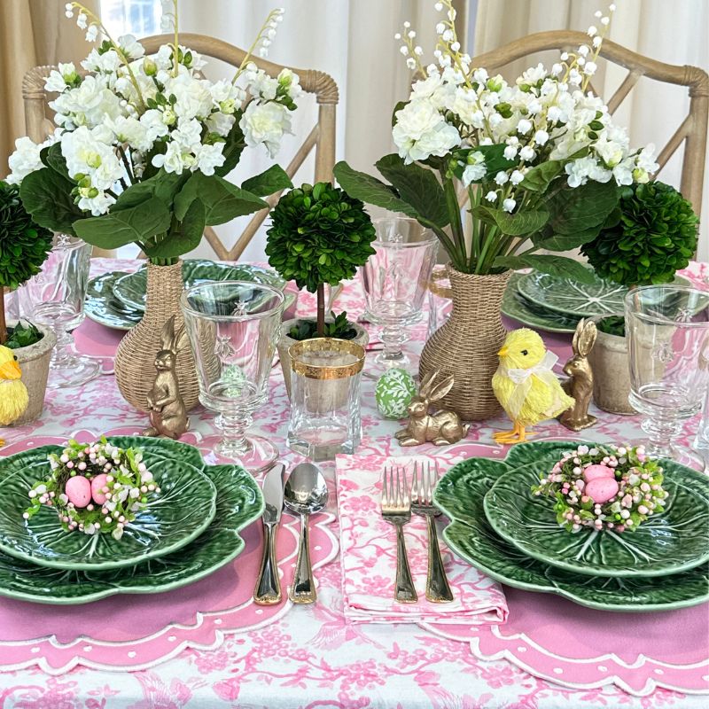 Pink Easter Tablecloth