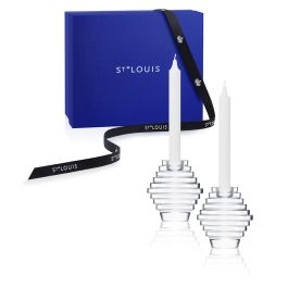 2-LARGE CANDLESTICK SET