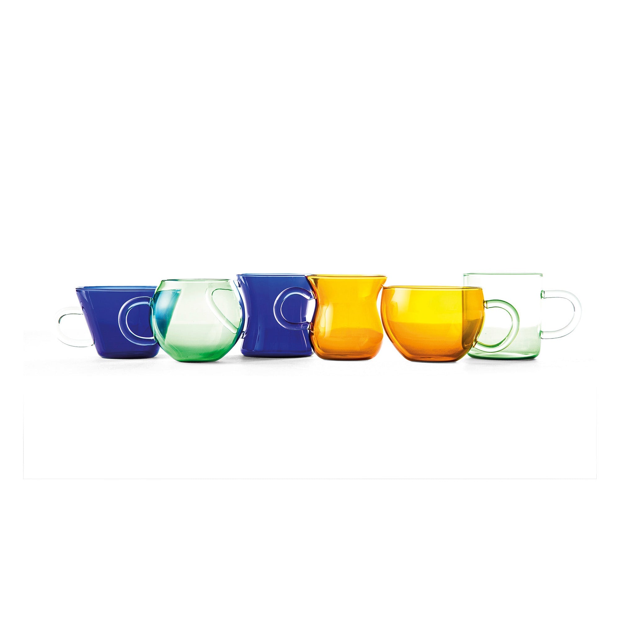 Borosilicate Glass Cups - Set of 6