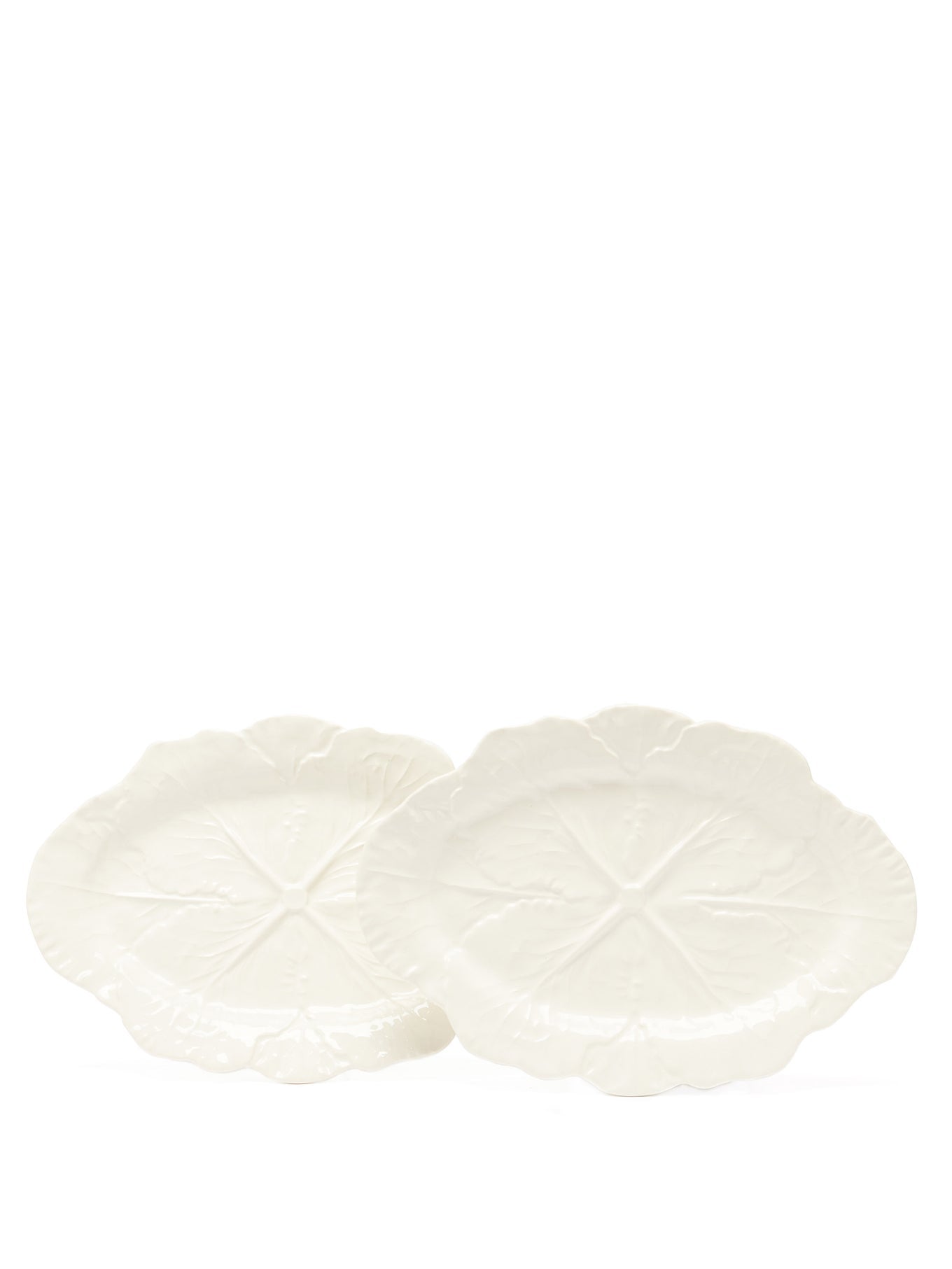 Bordallo PinheiroSet of two cabbage earthenware serving platters