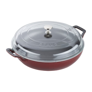 Cast Iron Braiser With Glass Lid