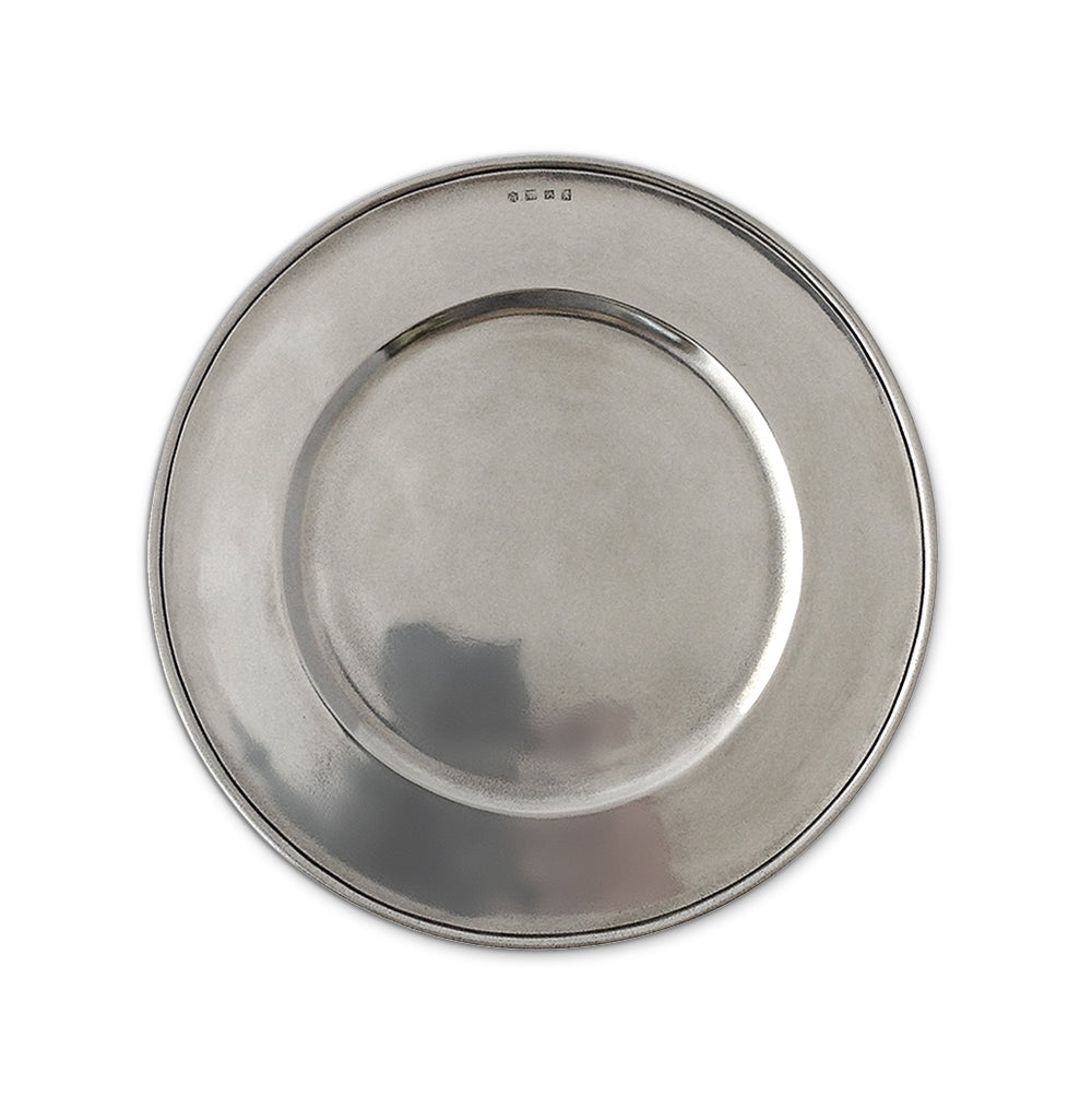 Convivio Charger, All Pewter