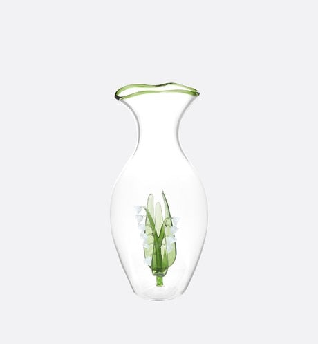 Carafe Green New Lily of the Valley Glass