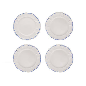 Romilly Dinner Plate, Blue, Set of 4 - Skye McAlpine Tavola