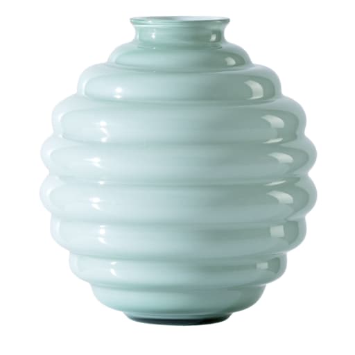 Deco River Green Vase by Napoleone Martinuzzi