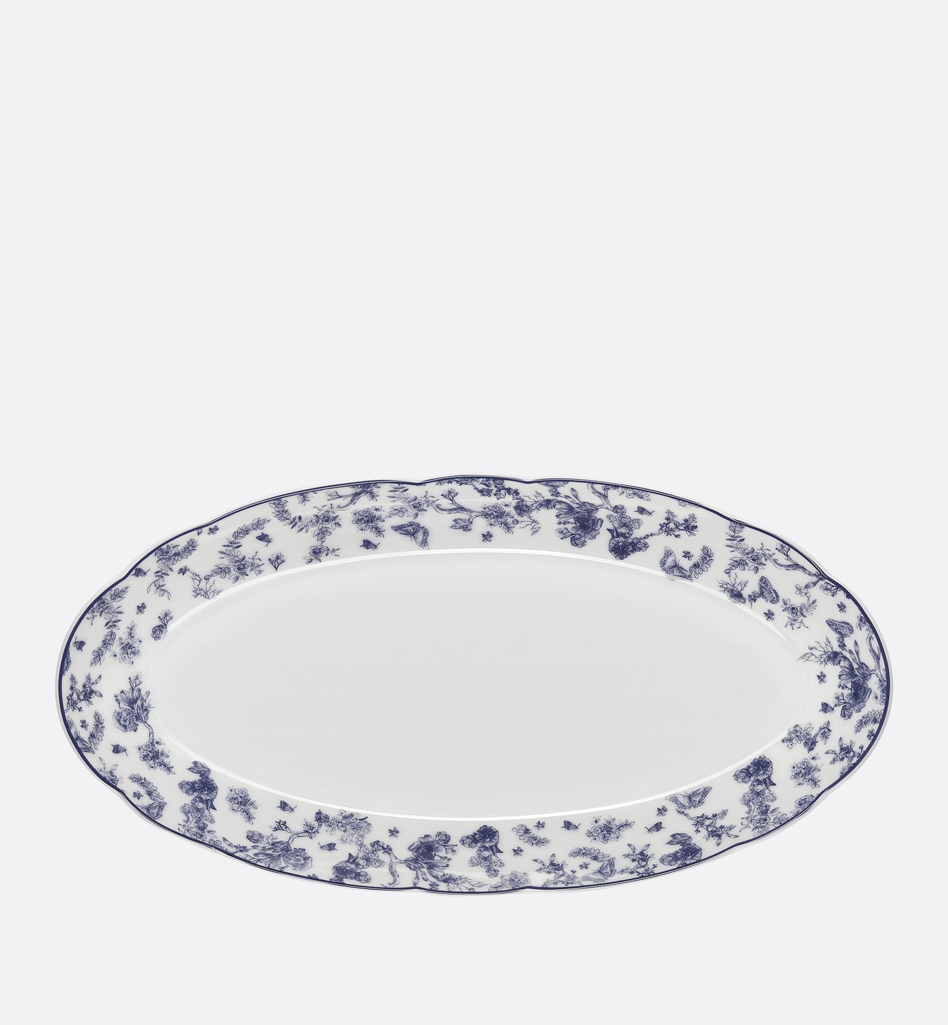 Blue Toile de Jouy Relish Dish