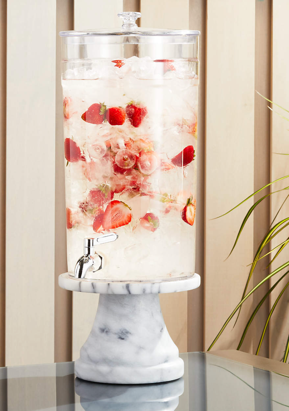 Claro Acrylic Drink Dispenser with French Kitchen Stand