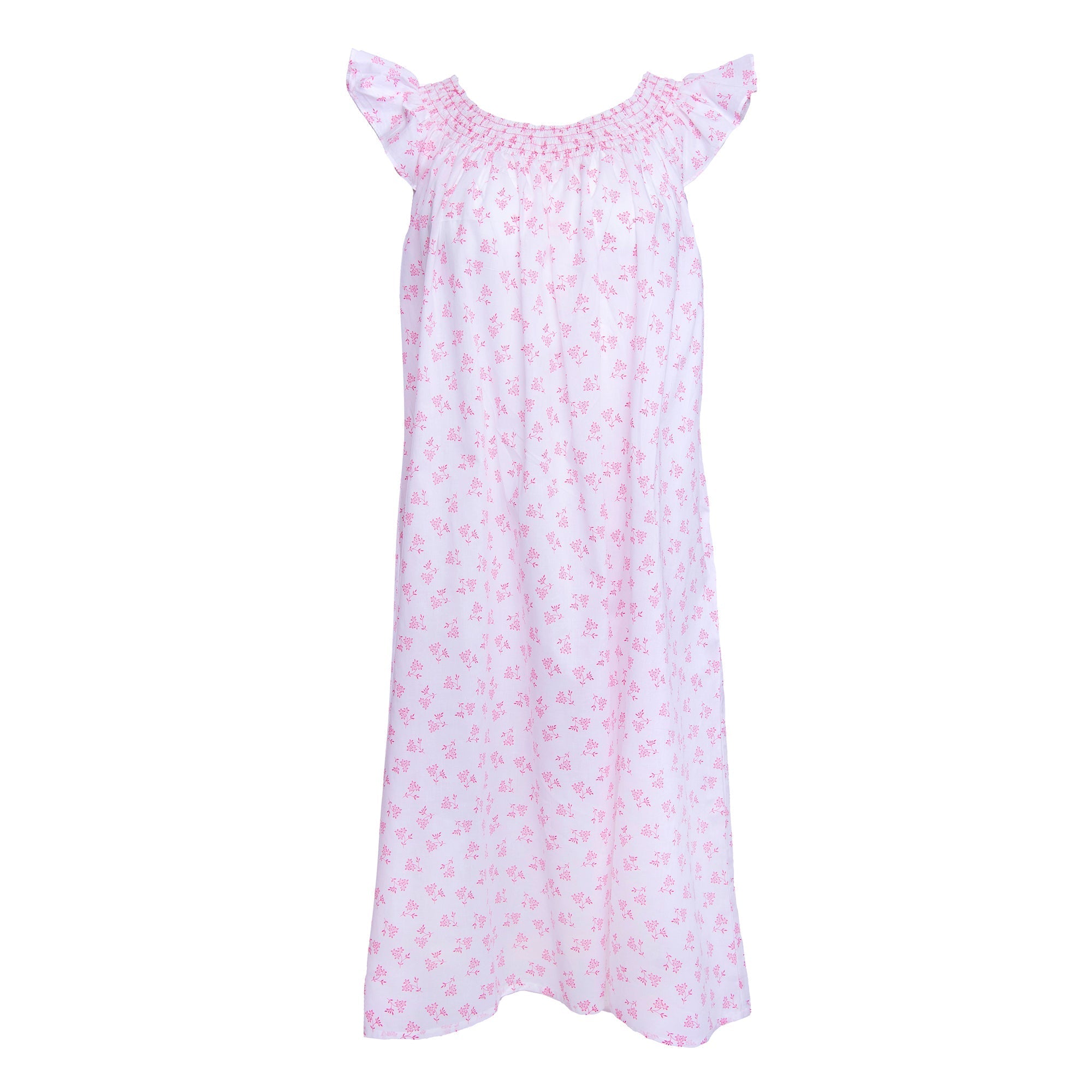 Vivian Cotton Nightgown in Pink