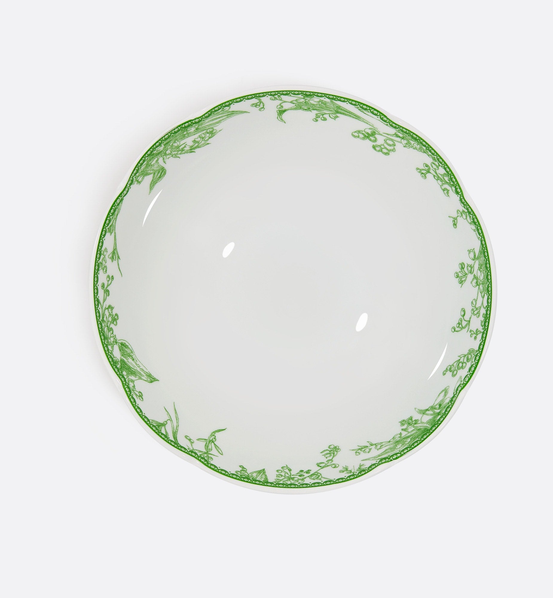 Cereal Bowl Green New Lily of the Valley