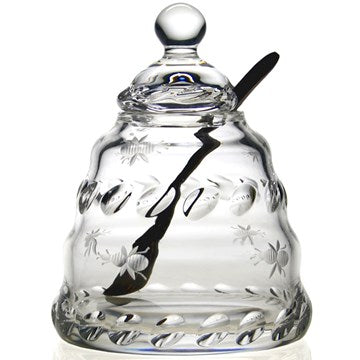 William Yeoward Crystal Buzzy Honey Jar with Spoon
