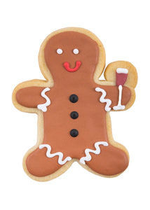 Party Gingerbread Men Sugar Cookies, Set of 6