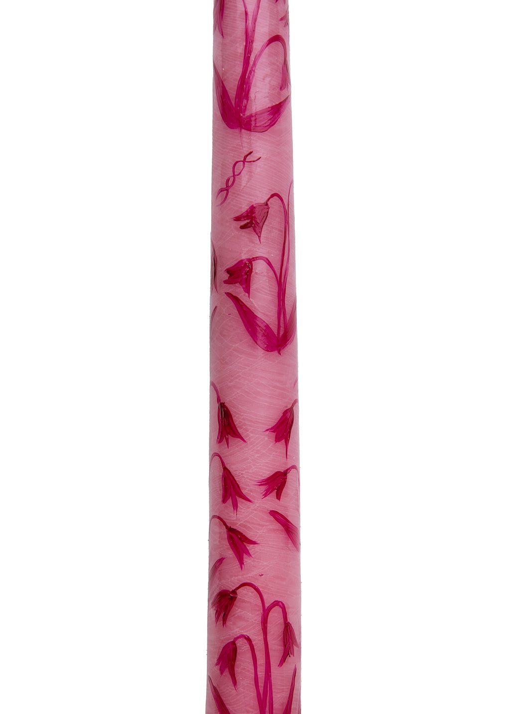 Pink Lily of the Valley Hand-Painted Taper Candles, Set of Two | Over The Moon Pink Lily of the Valley Hand-Painted Taper Candles, Set of Two | Over The Moon