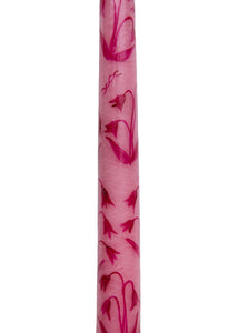 Pink Lily of the Valley Hand-Painted Taper Candles, Set of Two